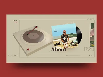 John 1 code design jquery menu music vintage vinyl web webgl website