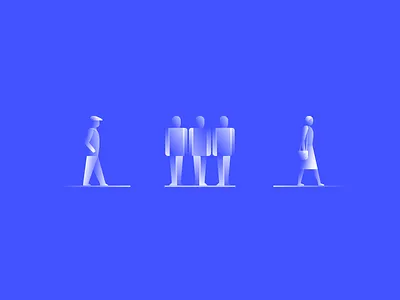 Alpha Icons / Characters Design abstract art body character character design design draw figure flat gradient human icon illustration man person shapes simple symbol vector woman