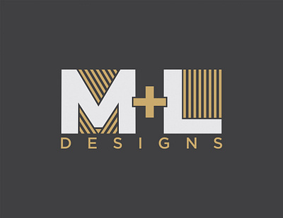M+L Designs Logo artist branding design design company graphic design logo typography