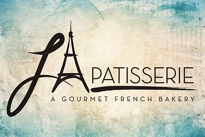 La Patisserie Logo bakery bakery logo branding design french french bakery gourmet graphic design hand drawn logo typography