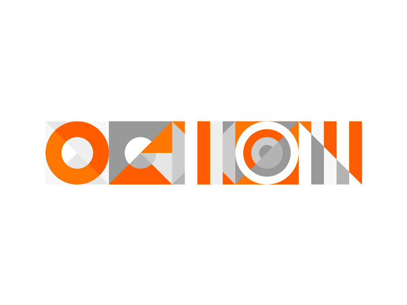 ORION abstract brand identity branding corporate pattern creative custom type flat 2d geometric futuristic george bokhua lettering letters logo logo design logotipe modern orion typographic typography vector icon mark symbol word mark wordmark