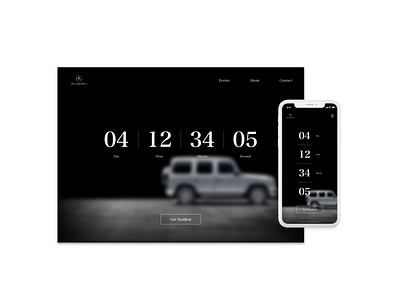 Daily UI 014_Countdown app design responsive responsive design responsive website ui ux web webpage website