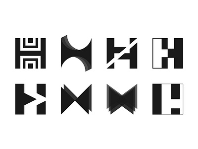 Lettermark H branding design exploration explorations graphic design graphicdesign letter letter h lettering lettering challenge lettering logo lettermark lettermark h lettermarkexploration logo typography