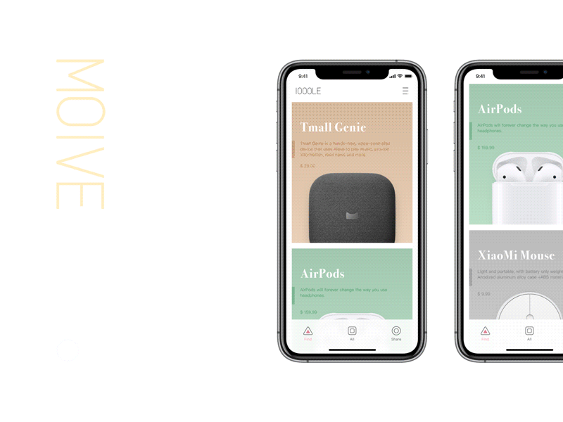 IOOOLE Motion app gif icon motion ui ux