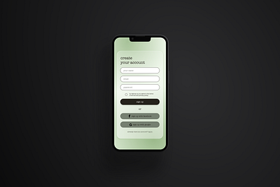 Daily UI - 001 app design ui