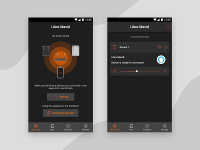 Libre Mavid - Music Player App alexa app app design app ui music app music app ui music player ui design user interface