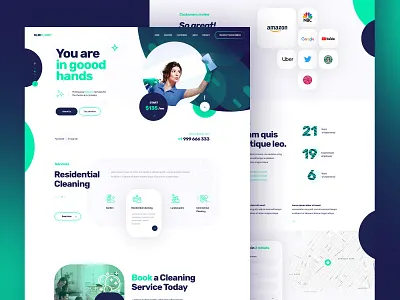KlinPlanet clean clean ui design color creative design design designer portfolio dexim poland ui ux webdesign webdesigner