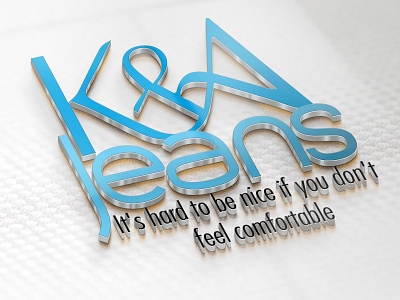 Logo 61 for a Jeans Company art blue branding character clean design flat gif gif animated icon identity illustration illustrator lettering logo minimal photoshop type typography vector