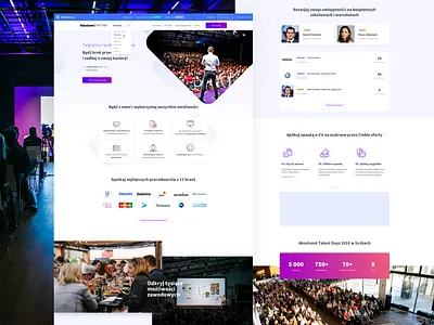 Absolvent Talent Days absolvent conference job job board landing page redesign ui ux web web design website