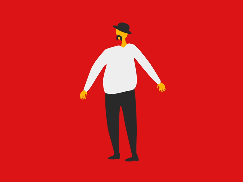 Egg Man's summer art branding chill design dribble effects egg hot illustration interactive man minimal motion omlet solids summer thatsdesign ui ux vector