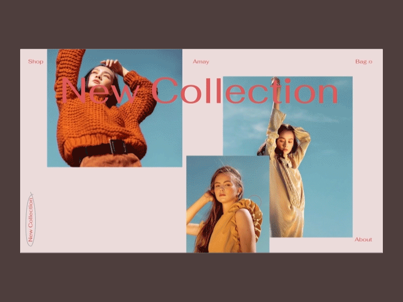 New Collection Issue 30 animation e commerce ecommence layout load loader loading minimal minimaldesign red typography ui ux web webdesign