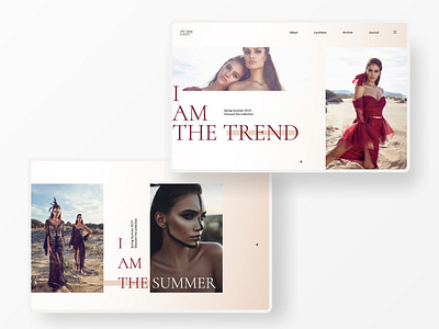 Trending clean dailyinspiration dailyui desktop design fashion gradient interface makeup photography trend typogaphy ui webdesign