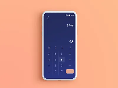 DailyUI004 Calculator calculator ui dailyui photoshop