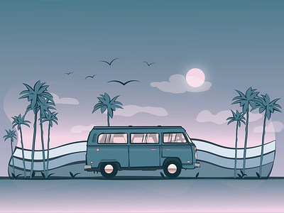 Classic van adobe illustrator art creative digital art illustration illustrator sketch