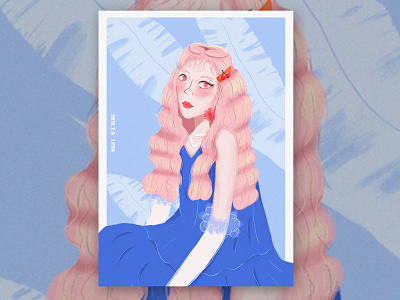 SULI amazing beautiful girl design drawing girl photoshop pink