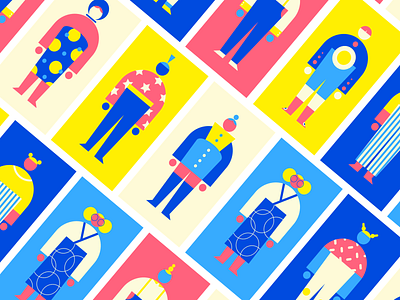 boys and girls boys characterdesign characters costume geometric design girls illustration people