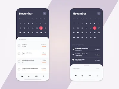 Reminder mobile app app design gradient graphic design mobile reminder ui uiux vector