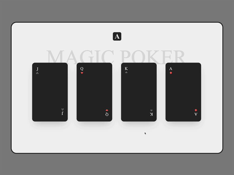 Magic Poker card magic poker ui web