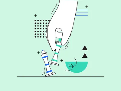 5 Strategies For More Efficient Hiring automation banner blog blog header blog post clean design flat illustration marketing minimal recruitment startup strategy vector web