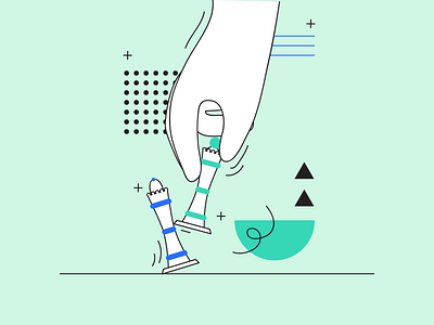 5 Strategies For More Efficient Hiring automation banner blog blog header blog post clean design flat illustration marketing minimal recruitment startup strategy vector web