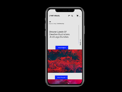 L'art Visual app app design branding clean design flat minimal ui ux