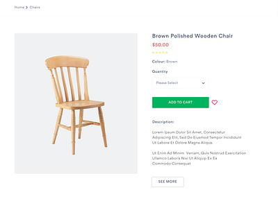 E-Commerce Shop Single Item app ecommerce design single product ui