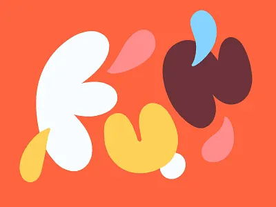 ✸ Fun ✸ art blue creative design design art fun funky funny graphisme illustration letter movement orange type typography work yellow