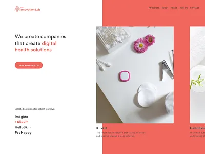 Leo Innovation Lab - Exploration B branding corporate danish design exploration front page ghanavati identity landing page modern scandinavian typography ui ux uxui web design