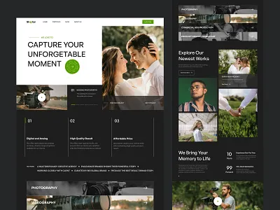 Shoter - Photography Website branding creative creative direction design graphic design home page minimal modern personal personal branding photo photographer photography photography portfolio portfolio website professional ui ux web website