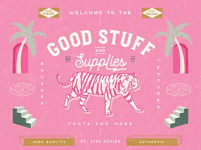 Good Stuff Logo and Branding art branding design flat identity illustration illustrator lettering logo minimal type typography vector