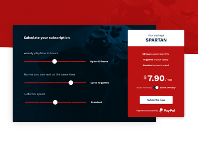 Price calculator (Daily UI #004) 2d app art direction calculator concept daily ui daily ui 004 dailyui dailyui 004 dailyui004 design figma gaming interface ui uidesign ux uxdesign web website