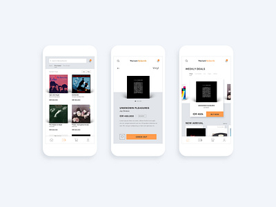 Warsaw Rekords UI music records ui ui design user