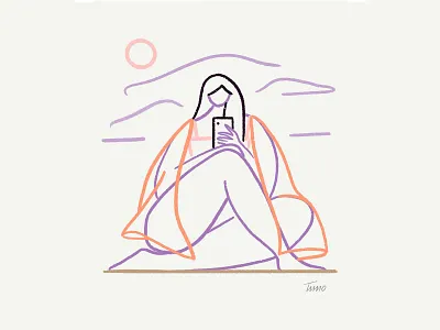 Beach beach phone selfie sun towel