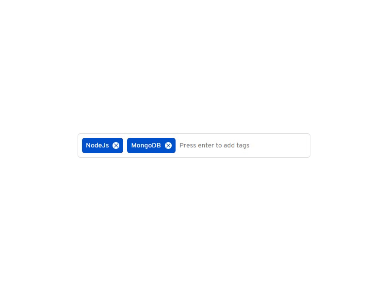 Tags Input - Component code component input reactjs tags
