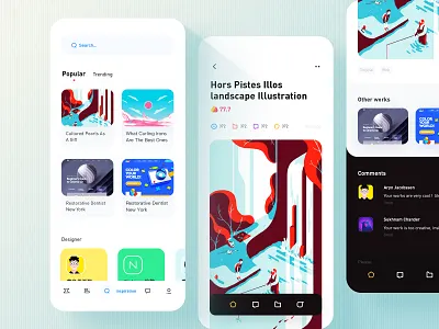 Detail app comment design mobile radesign rdd ui