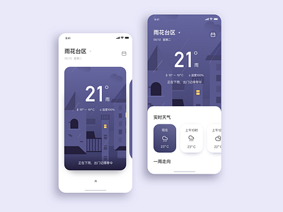 UI-weather app design flat icon illustration ui weather app web