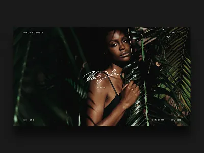 Photography portfolio concept editorial fashion gallery minimal photography portfolio ux web website