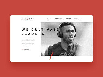 The Cut Agency agency clean corporate creative design grid interface minimal modern photo simple studio typography ui ux web website