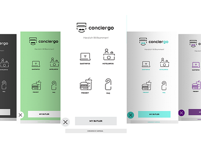 Conciergo Branding UX & UI branding design ui website