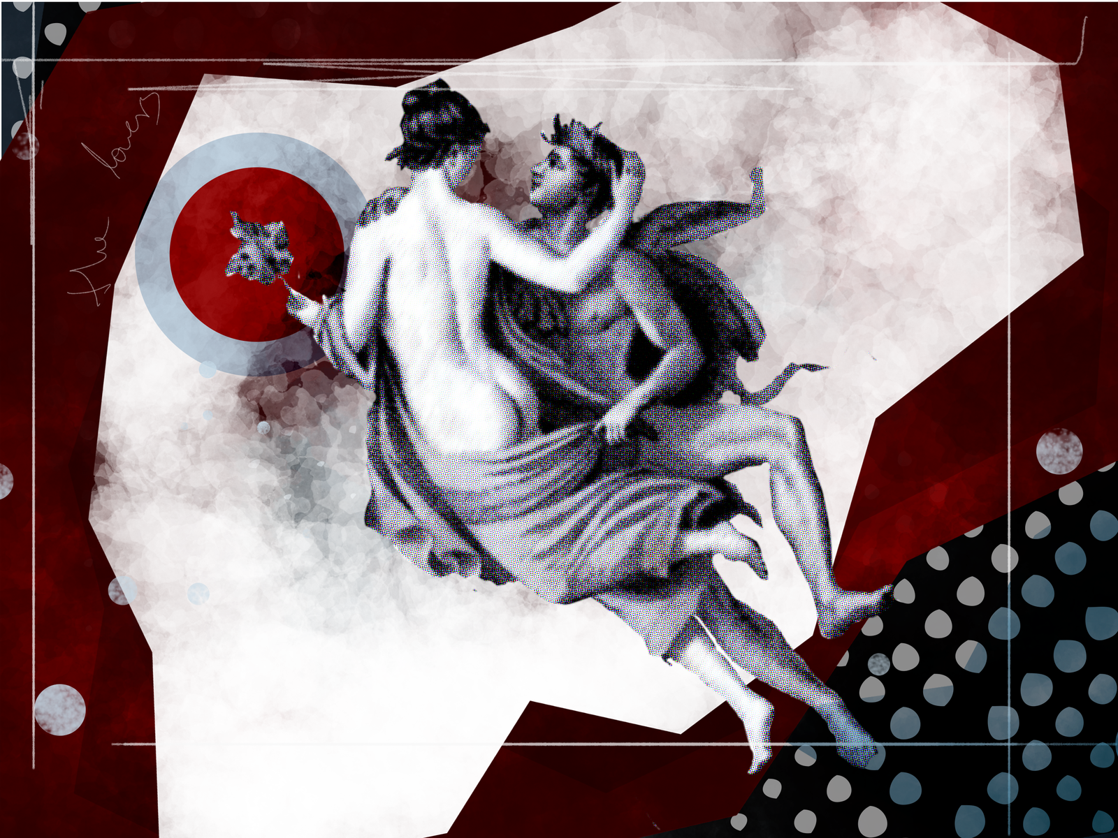 Example of The Lovers - Collage - Tarot Card