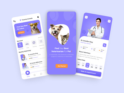 Pet Care App branding mobile design mobileapp petcare ui