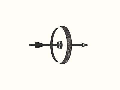 Fit to Aim aim arrow bow bullseye crossfit fitness hunting logo mark plate robinhood target weightlifting weights