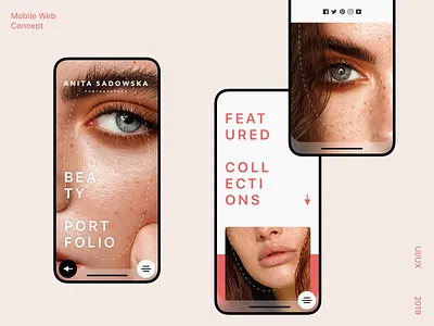 Anita Sadowska branding clean concept design digital fashion graphic grid landing layout minimal minimalism mobile pure site typography ui ux web
