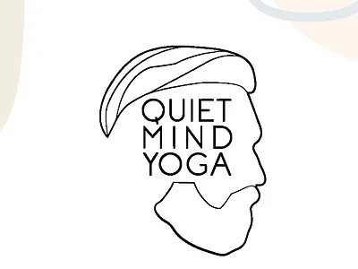 Quiet Mind Yoga Logo austin branding branding agency creative company fitness fitness logo graphic design identity branding illustration logo logo design yoga logo yoga studio
