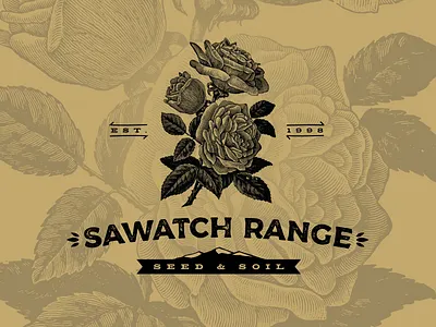 Sawatch Range Seed & Soil art brand branding character clean design flat graphic design icon identity illustration illustrator lettering logo minimal seed soil type typography vector