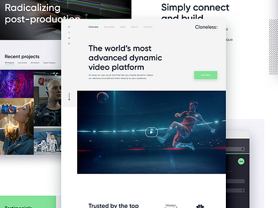 Cloneless • Homepage Design Direction v3 art direction brand development branding creative agency creative direction creative strategy design design direction design studio los angeles ui ux visual design web design