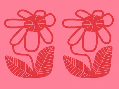 Summer League basketball color doodle drawing flowers illustration ipad pro pink procreate