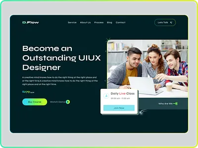 Website Design 2023 agency website design e course website e learning website habib landing page landingpage minimal website design online learning ui ui design uiux course website website design