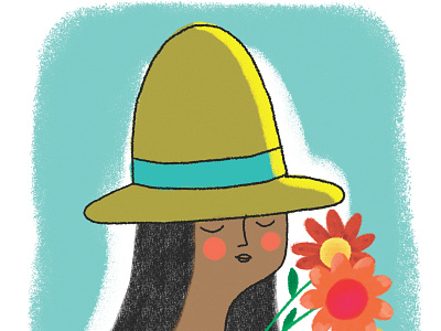 Woman with Flowers botanical floral flowers girl southwest spring