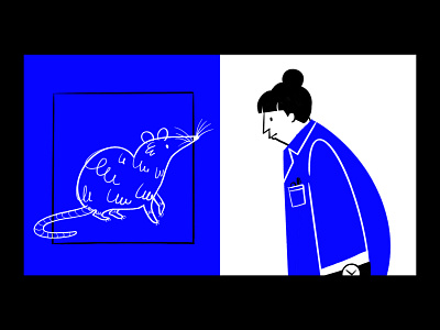 Who moved my cheese? 🐁👩🏻‍🔬 cage character design doodle ethics experiment illo illustration ipad laboratory lol procreate rat science scientist sketch woman